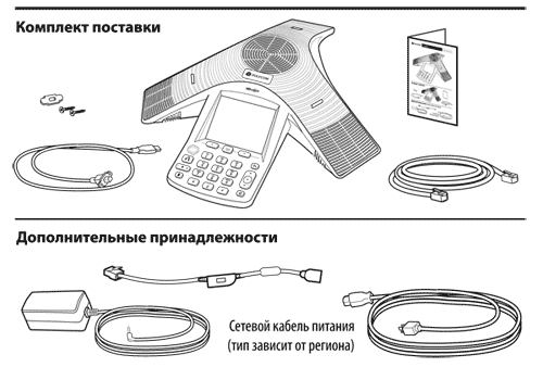 Polycom CX 3000 комплект поставки