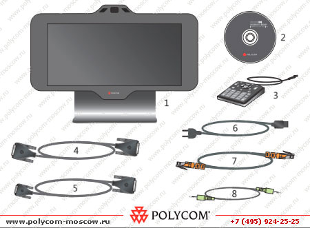 Комплект поставки Polycom HDX 4500